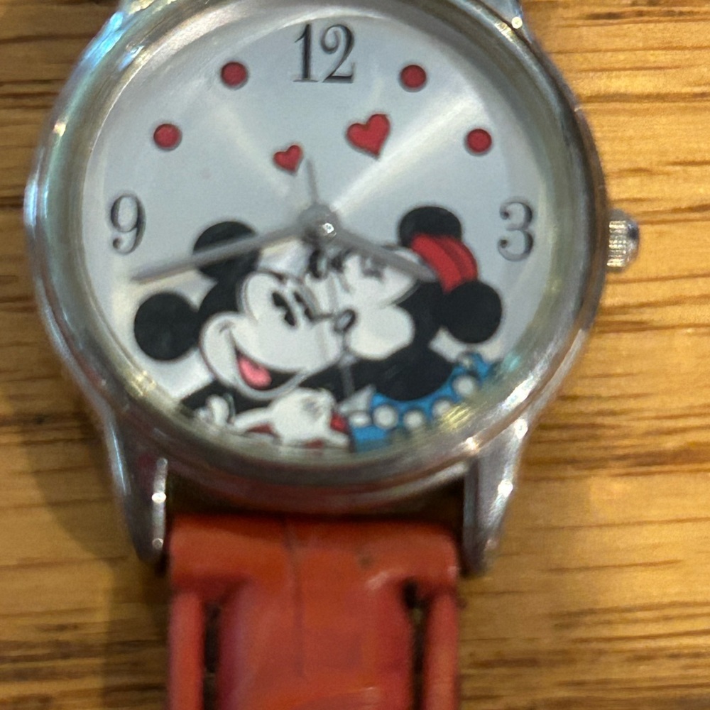 Mickey Mouse Watch with Red Band